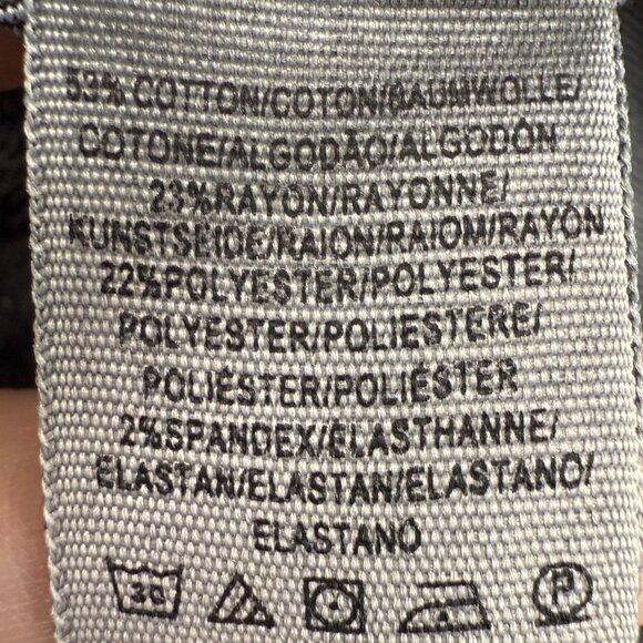 EUC Women's FREE PEOPLE Denim Stretch Mini Skirt Black | Size 6 - Picture 8 of 9